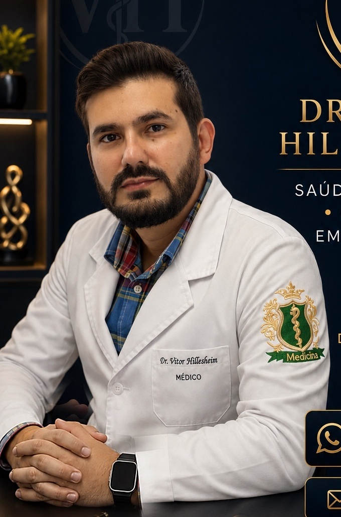 Dr. Vitor Hillesheim em ambiente profissional